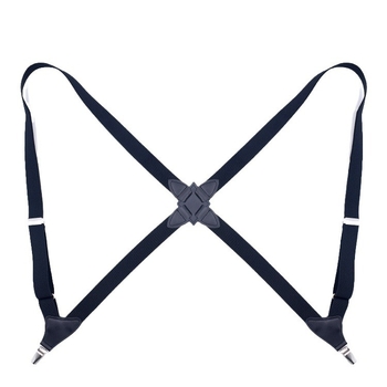 Jill Cool Bretele elastice universale, unisex, cu clips laterale, cruce la spate, 2 clips, reglabil, țesătură jacquard