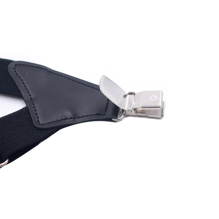 Jill Cool Bretele elastice universale, unisex, cu clips laterale, cruce la spate, 2 clips, reglabil, țesătură jacquard