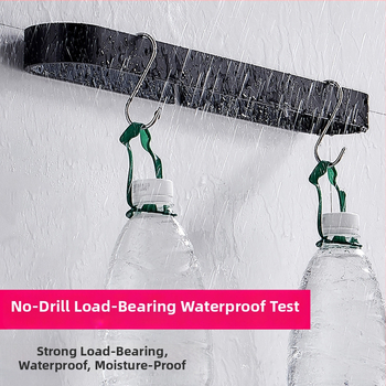 Държач за кърпи за баня, американски стил, без пробиване, еднопрътен (материал: алуминий; повърхност: спрей пластика; товар: 15 кг; 1 слой)