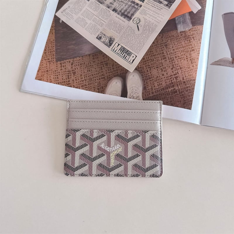 Κάτοχος καρτών με πολλαπλές θήκες, ultra-λεπτός και συμπαγής, υλικό PU, ριγέ σχέδιο, κατάλληλο για άνδρες και γυναίκες