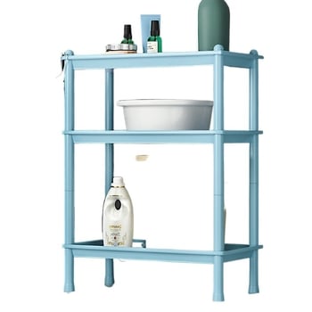 Πλαστικό ράφι αποθήκευσης μπάνιου, επιδαπέδιο, πολυεπίπεδο, απλό και μοντέρνο, πιστοποίηση CE