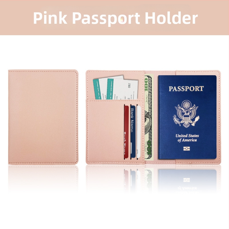 Θήκη διαβατηρίου από PU δέρμα με προσαρμοζόμενο λογότυπο, προστασία από κλοπή, οργανωτής εγγράφων για ταξίδια, unisex
