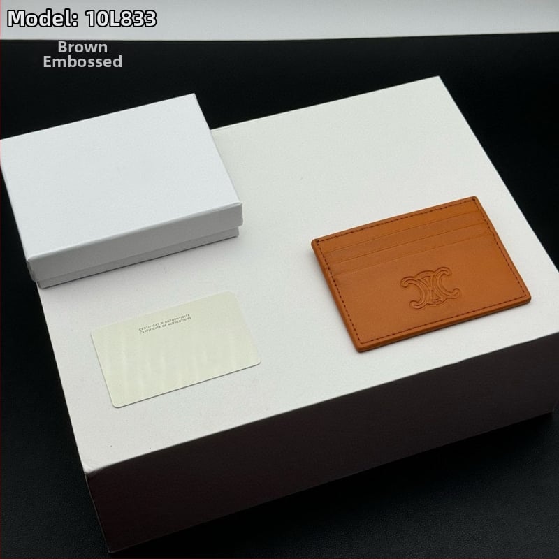 Καρτοθήκη από γνήσιο δέρμα κορυφαίας ποιότητας με μοτίβο γραμμάτων — Ευρωπαϊκό-Αμερικανικό ρετρό στυλ