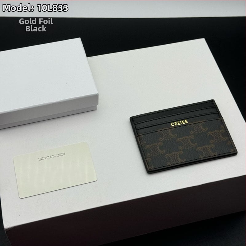 Καρτοθήκη από γνήσιο δέρμα κορυφαίας ποιότητας με μοτίβο γραμμάτων — Ευρωπαϊκό-Αμερικανικό ρετρό στυλ