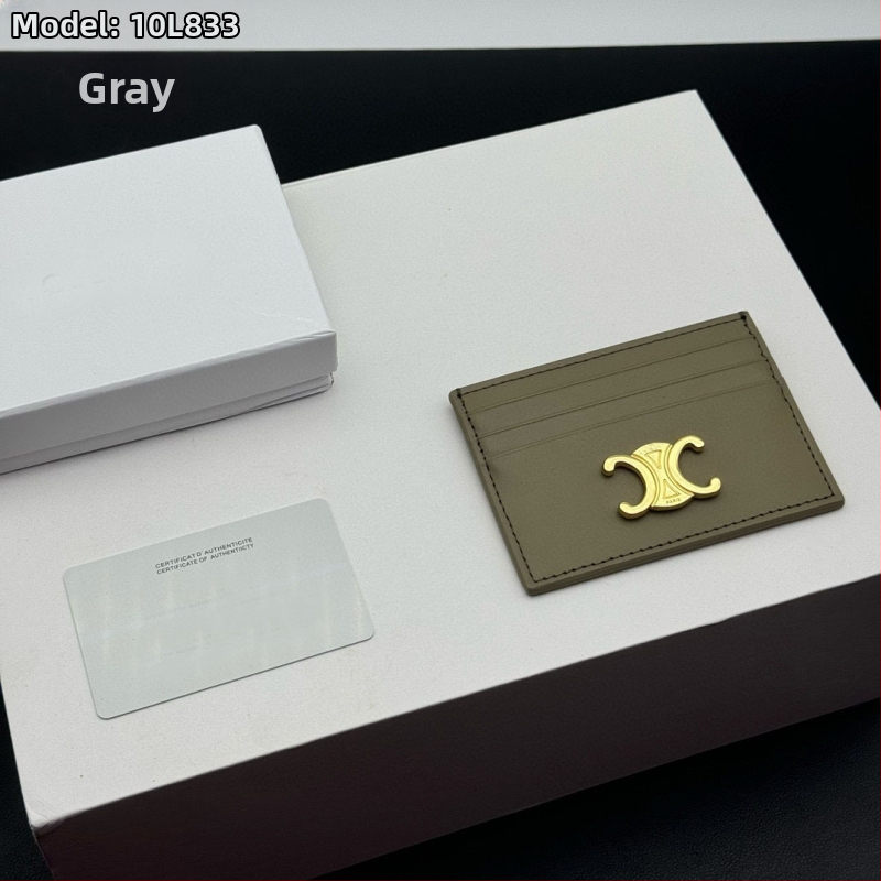 Καρτοθήκη από γνήσιο δέρμα κορυφαίας ποιότητας με μοτίβο γραμμάτων — Ευρωπαϊκό-Αμερικανικό ρετρό στυλ