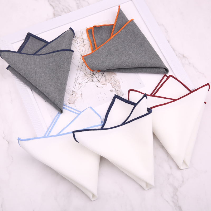 Kabatas lakatiņš no kokvilnas, vienkrāsains, jacquard, stilīgs