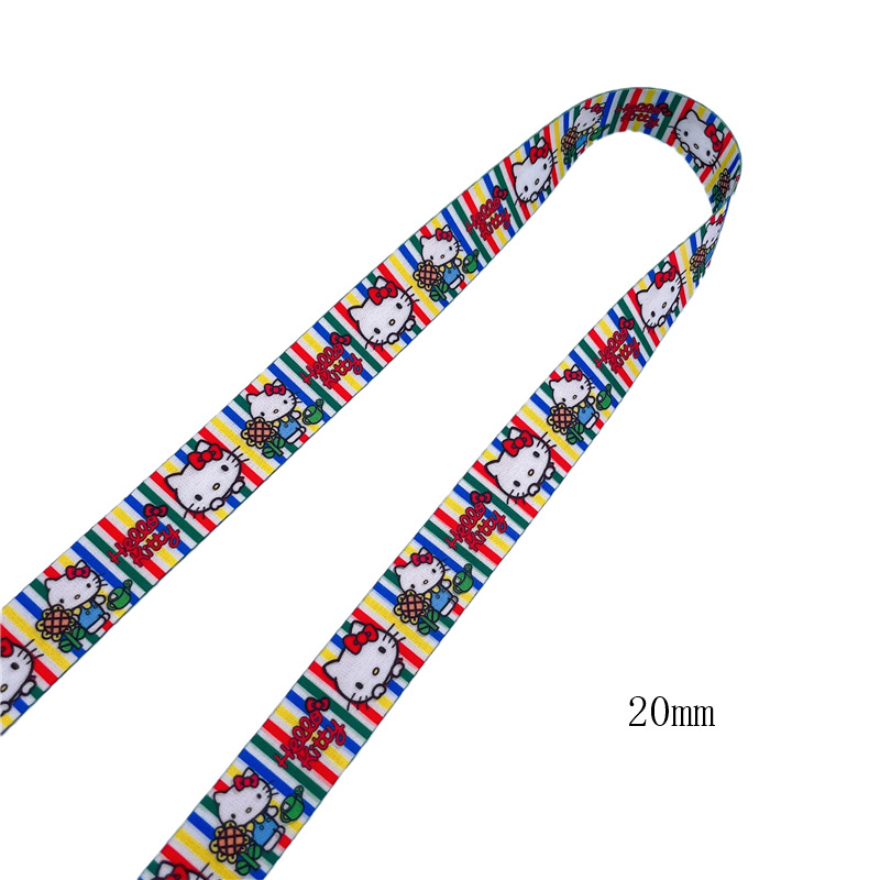 Lančić za telefon – dvostrani poliester, karikaturna termotransfer tisak, Spinning Ribbon