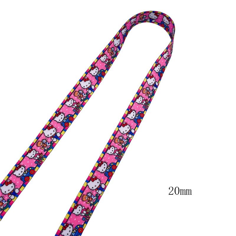 Lančić za telefon – dvostrani poliester, karikaturna termotransfer tisak, Spinning Ribbon