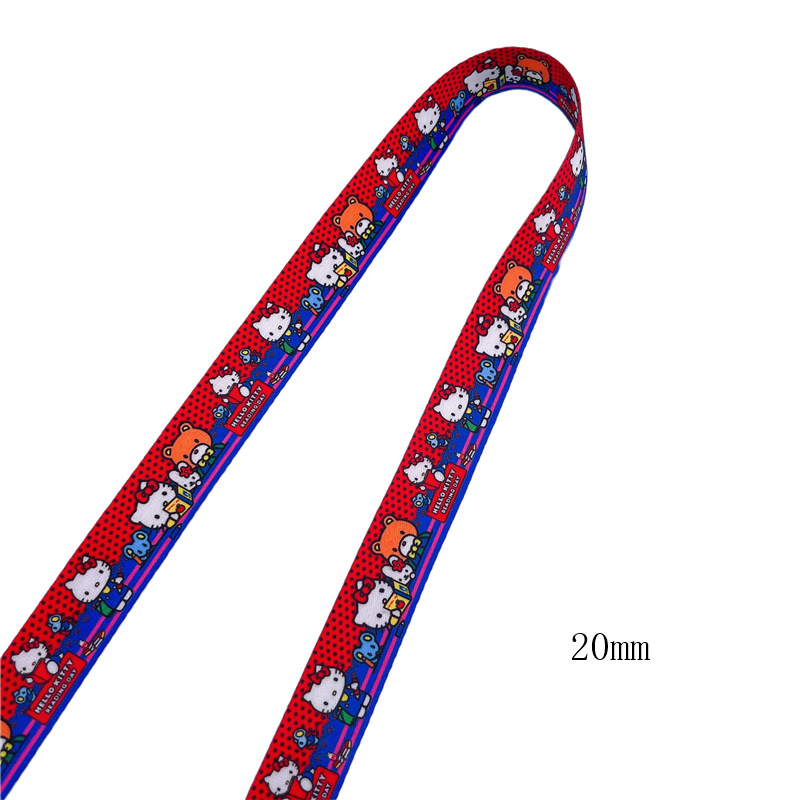 Lančić za telefon – dvostrani poliester, karikaturna termotransfer tisak, Spinning Ribbon