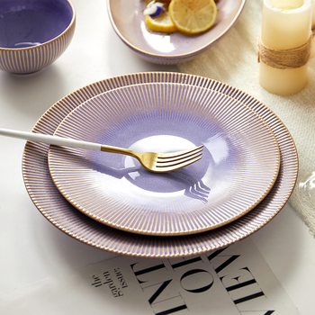 JIWOO keramická súprava riadu: misky, nordický štýl, guľatý tvar, vhodný do mikrovlnky