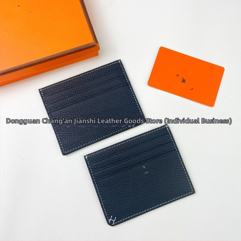 Καρτοθήκη από γνήσιο δέρμα με πολλές θήκες για κάρτες, επένδυση από βοδινό δέρμα, Unisex, Άνοιξη 2025, Αντιβακτηριακό