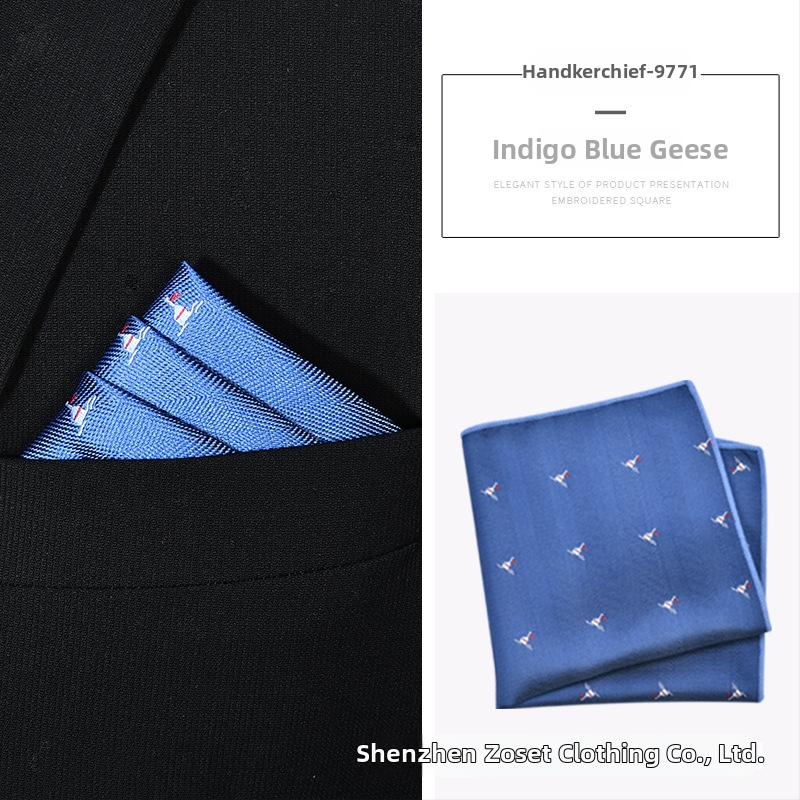 Kabatas lakatiņš ar izšūtu karikatūru dzīvnieku motīvu, poliesters, izšuvums, dizains atbilst kaklaitei, standarta kaklaites platums