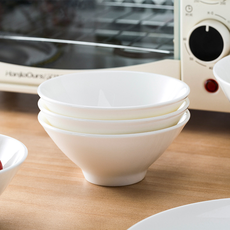 Zdjela za ramen od Jingdezhen bone china, okruglog oblika, underglaze završna obrada, pogodna za mikrovalnu pećnicu