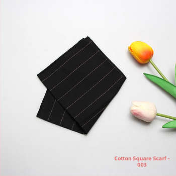 Kabatas lakatiņš no kokvilnas džakarda, pruhots un vienkrāsains raksts, vīrietim, Ler zīmols, pavasaris 2023