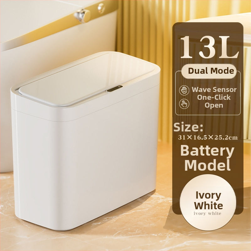 Nutikas induktsiooniga avanev prügikast, 13–17 L, PP, sobib elutoale, magamistuppa, kontorile, hotellile ja köögile