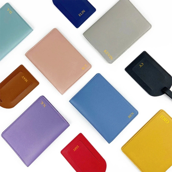 Σετ κάλυμμα διαβατηρίου και ετικέτα αποσκευών – υλικό PU, unisex, αδιάβροχο, αντιβακτηριακό, εξαιρετικά ελαφρύ, ανθεκτικό στη φθορά