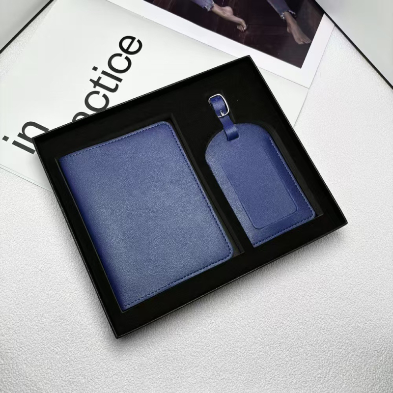 Σετ κάλυμμα διαβατηρίου και ετικέτα αποσκευών – υλικό PU, unisex, αδιάβροχο, αντιβακτηριακό, εξαιρετικά ελαφρύ, ανθεκτικό στη φθορά