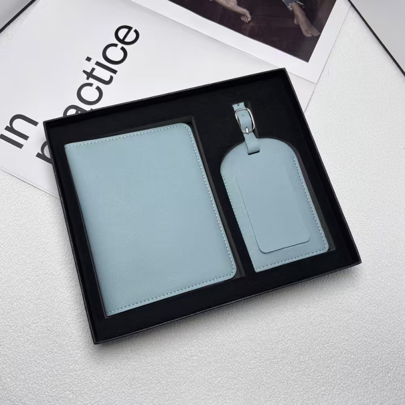 Σετ κάλυμμα διαβατηρίου και ετικέτα αποσκευών – υλικό PU, unisex, αδιάβροχο, αντιβακτηριακό, εξαιρετικά ελαφρύ, ανθεκτικό στη φθορά