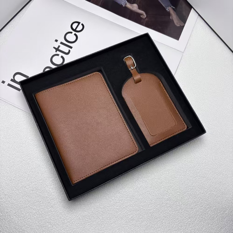 Σετ κάλυμμα διαβατηρίου και ετικέτα αποσκευών – υλικό PU, unisex, αδιάβροχο, αντιβακτηριακό, εξαιρετικά ελαφρύ, ανθεκτικό στη φθορά