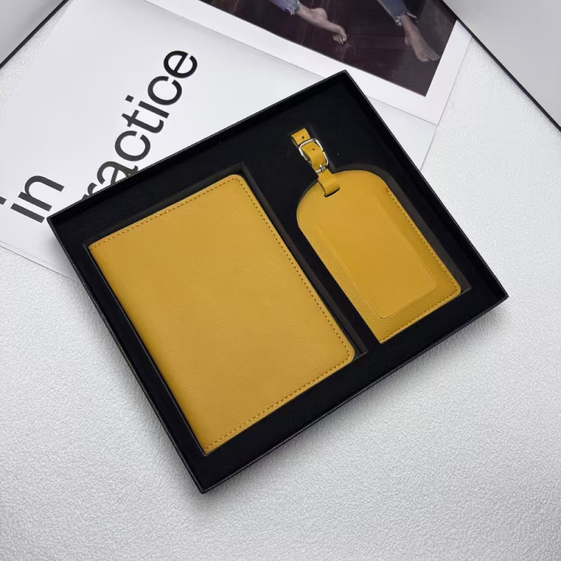 Σετ κάλυμμα διαβατηρίου και ετικέτα αποσκευών – υλικό PU, unisex, αδιάβροχο, αντιβακτηριακό, εξαιρετικά ελαφρύ, ανθεκτικό στη φθορά