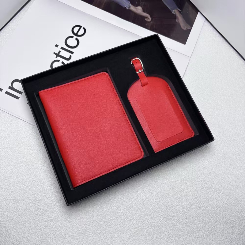 Σετ κάλυμμα διαβατηρίου και ετικέτα αποσκευών – υλικό PU, unisex, αδιάβροχο, αντιβακτηριακό, εξαιρετικά ελαφρύ, ανθεκτικό στη φθορά