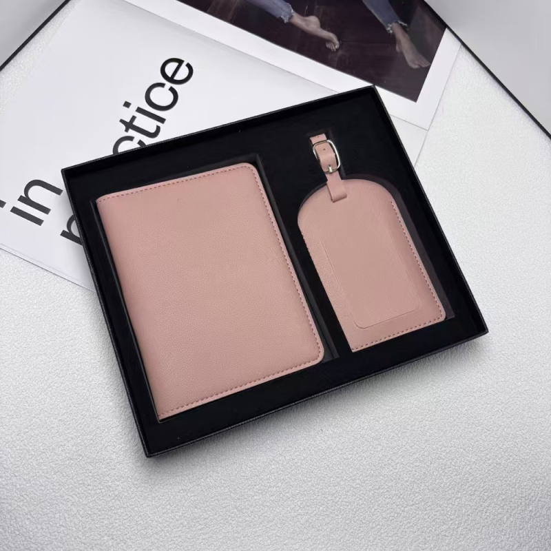 Σετ κάλυμμα διαβατηρίου και ετικέτα αποσκευών – υλικό PU, unisex, αδιάβροχο, αντιβακτηριακό, εξαιρετικά ελαφρύ, ανθεκτικό στη φθορά