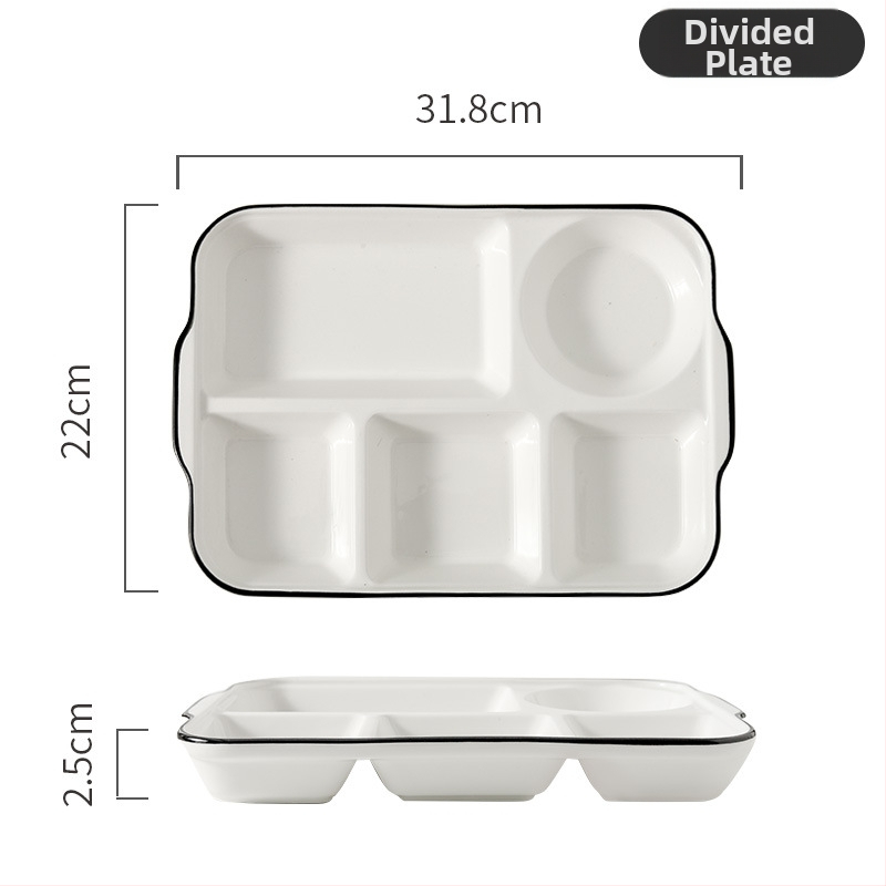 Porcelánová delená miska na porcie, nepravidelný tvar, mikrovlnná rúra, farba pod glazúrou, možnosť loga