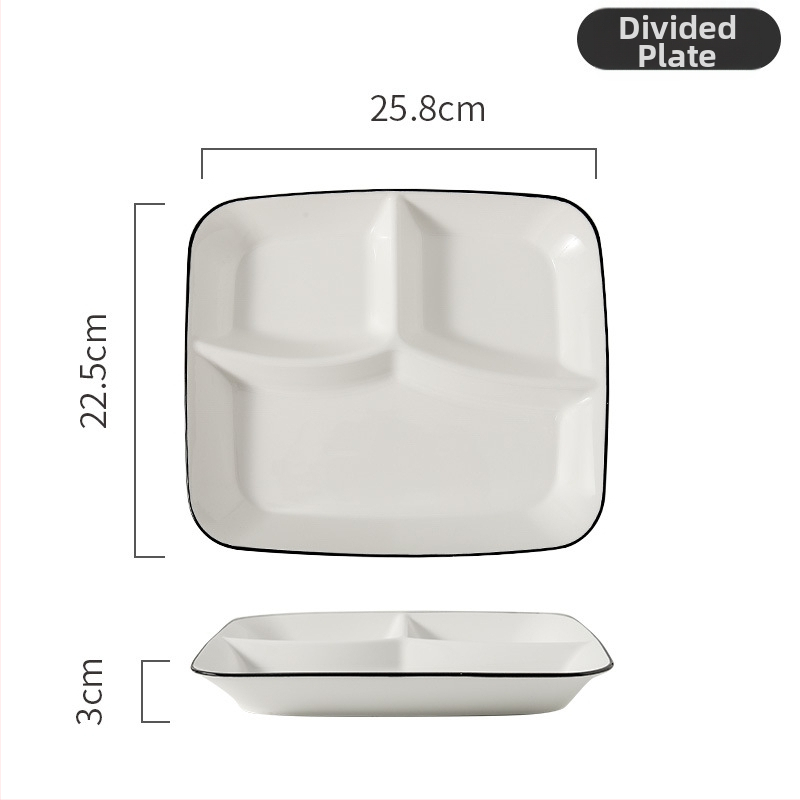 Porcelánová delená miska na porcie, nepravidelný tvar, mikrovlnná rúra, farba pod glazúrou, možnosť loga