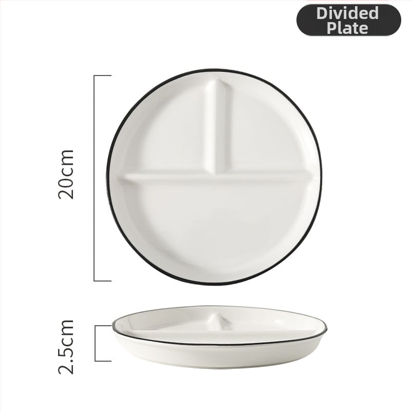Porcelánová delená miska na porcie, nepravidelný tvar, mikrovlnná rúra, farba pod glazúrou, možnosť loga