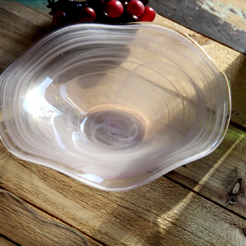 Staklena zdjela za voće, SAMYO – kreativni ukras za dnevni boravak, moderan dizajn, toplog savijanja