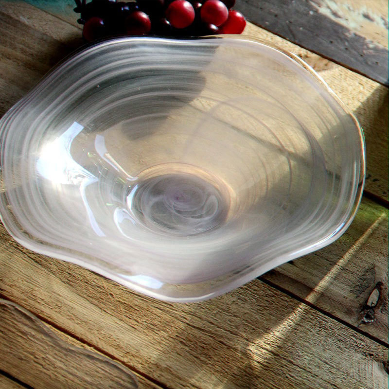 Staklena zdjela za voće, SAMYO – kreativni ukras za dnevni boravak, moderan dizajn, toplog savijanja