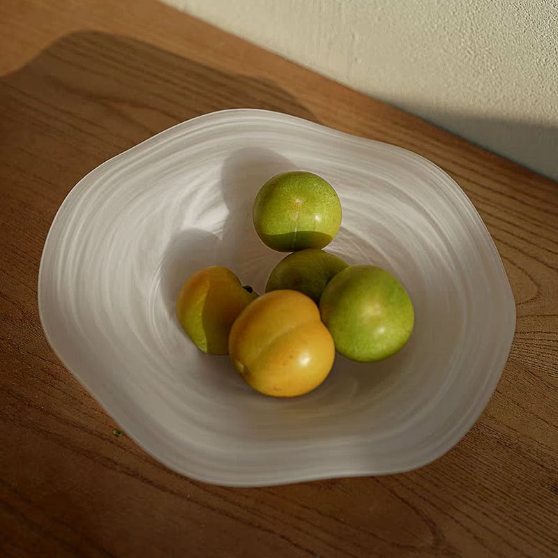 Staklena zdjela za voće, SAMYO – kreativni ukras za dnevni boravak, moderan dizajn, toplog savijanja