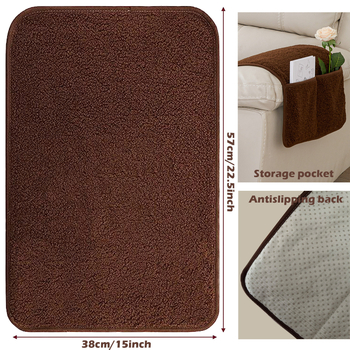 Комплект възглавници за диван: възглавница за глава и възглавници за подлакътници, 3 части с торба за съхранение, за единичен диван; полиестер; минималистичен стил; машинно пране; антихлъзгащи се