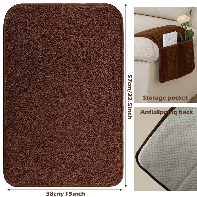 Комплект възглавници за диван: възглавница за глава и възглавници за подлакътници, 3 части с торба за съхранение, за единичен диван; полиестер; минималистичен стил; машинно пране; антихлъзгащи се