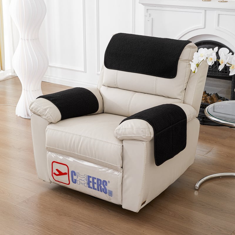 Комплект възглавници за диван: възглавница за глава и възглавници за подлакътници, 3 части с торба за съхранение, за единичен диван; полиестер; минималистичен стил; машинно пране; антихлъзгащи се