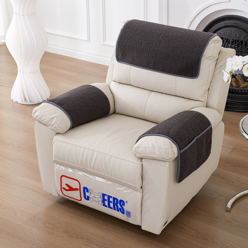 Комплект възглавници за диван: възглавница за глава и възглавници за подлакътници, 3 части с торба за съхранение, за единичен диван; полиестер; минималистичен стил; машинно пране; антихлъзгащи се