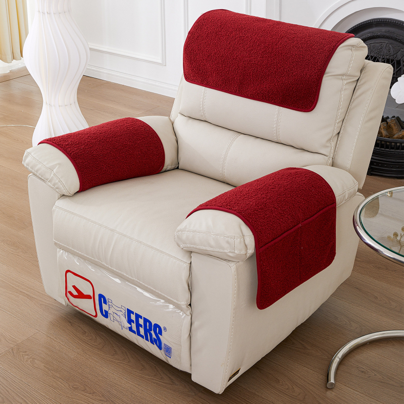 Комплект възглавници за диван: възглавница за глава и възглавници за подлакътници, 3 части с торба за съхранение, за единичен диван; полиестер; минималистичен стил; машинно пране; антихлъзгащи се