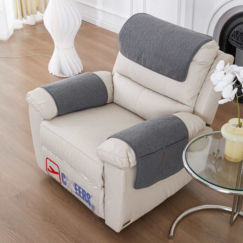 Комплект възглавници за диван: възглавница за глава и възглавници за подлакътници, 3 части с торба за съхранение, за единичен диван; полиестер; минималистичен стил; машинно пране; антихлъзгащи се