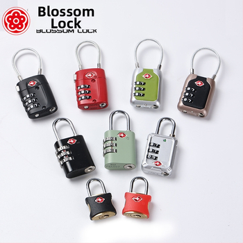 Plum Blossom TSA22003 Паролна брава за багаж – цинкова сплав, за багаж, раница, гардероб и чекмедже, модерен стил