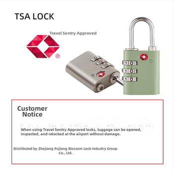 Plum Blossom TSA22003 Паролна брава за багаж – цинкова сплав, за багаж, раница, гардероб и чекмедже, модерен стил