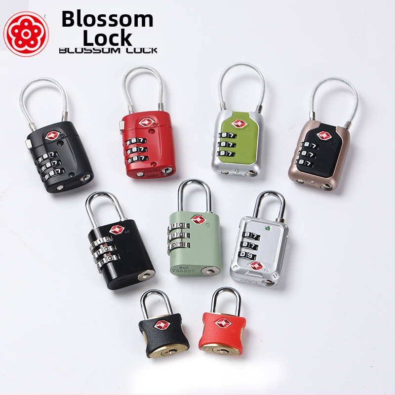 Plum Blossom TSA22003 Паролна брава за багаж – цинкова сплав, за багаж, раница, гардероб и чекмедже, модерен стил