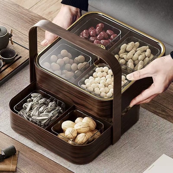 Shengshi plastična posuda za sušeno voće i kutija za pohranu s poklopcem, jednostavan stil