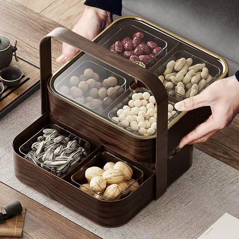 Shengshi plastična posuda za sušeno voće i kutija za pohranu s poklopcem, jednostavan stil