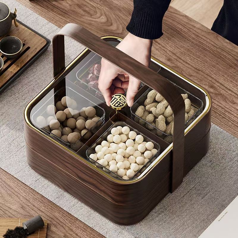 Shengshi plastična posuda za sušeno voće i kutija za pohranu s poklopcem, jednostavan stil