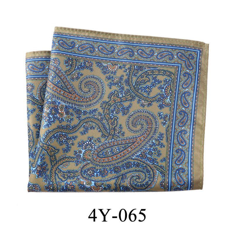 Kabatas lakatiņš Cashew Flower sērijā, ziedu raksts, poliestera-satīns, divpusēja drukāšana, vienslāņu oderējums, 76 gatavi modeļi