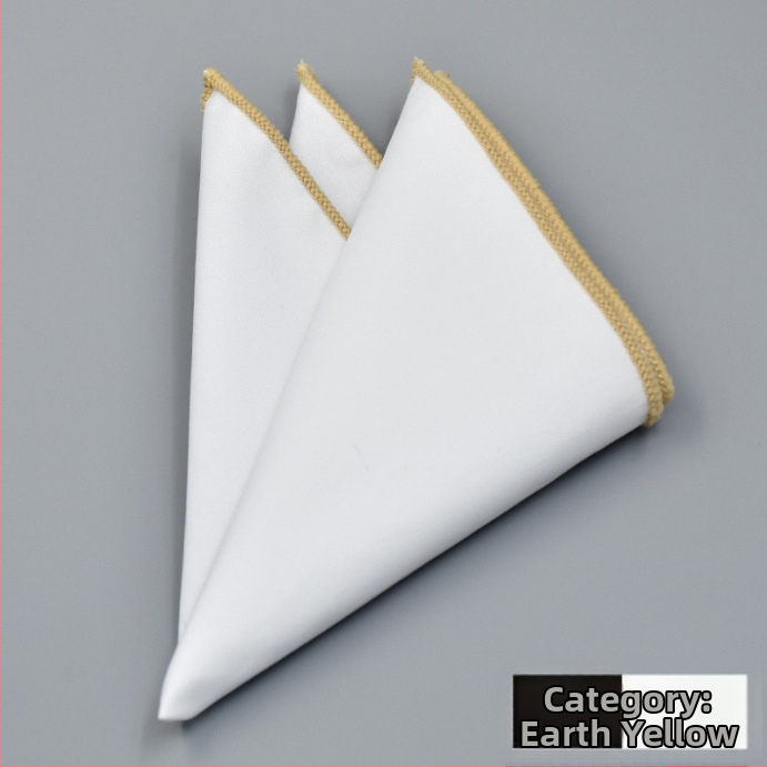 Kokvilnas kabatas lakatiņš uzvalkam, monohromatisks raksts, Jacquard audums, kokvilnas odere