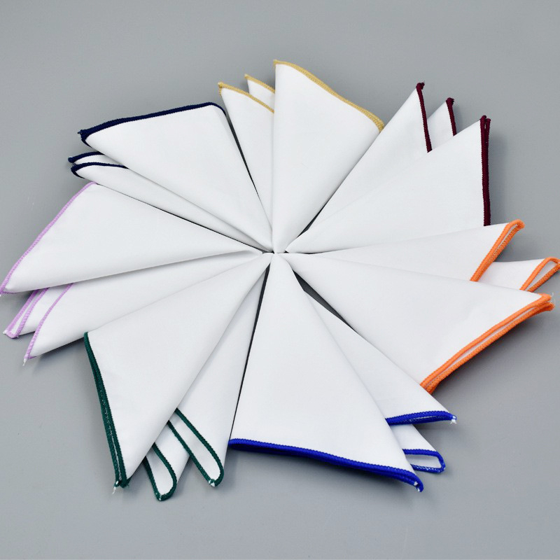 Kokvilnas kabatas lakatiņš uzvalkam, monohromatisks raksts, Jacquard audums, kokvilnas odere