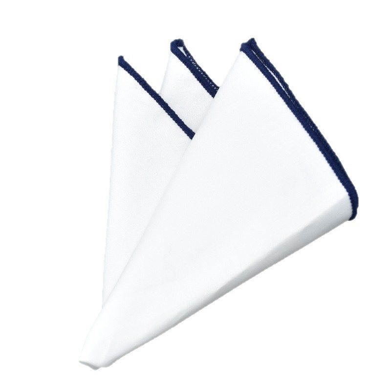 Kokvilnas kabatas lakatiņš uzvalkam, monohromatisks raksts, Jacquard audums, kokvilnas odere