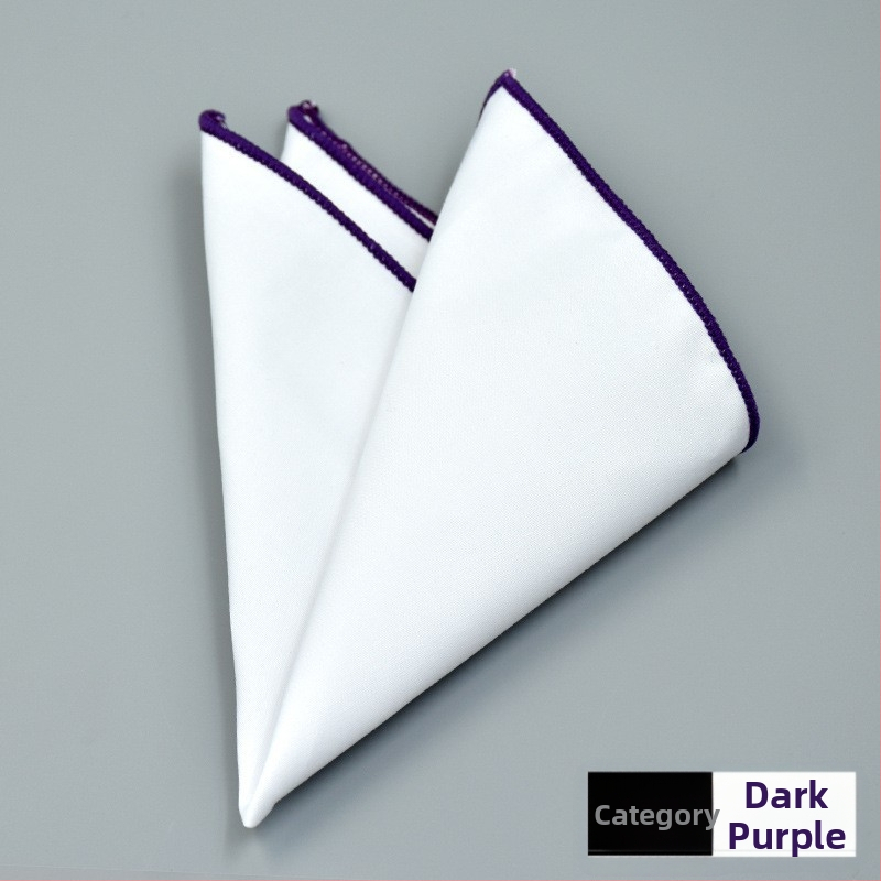 Kokvilnas kabatas lakatiņš uzvalkam, monohromatisks raksts, Jacquard audums, kokvilnas odere