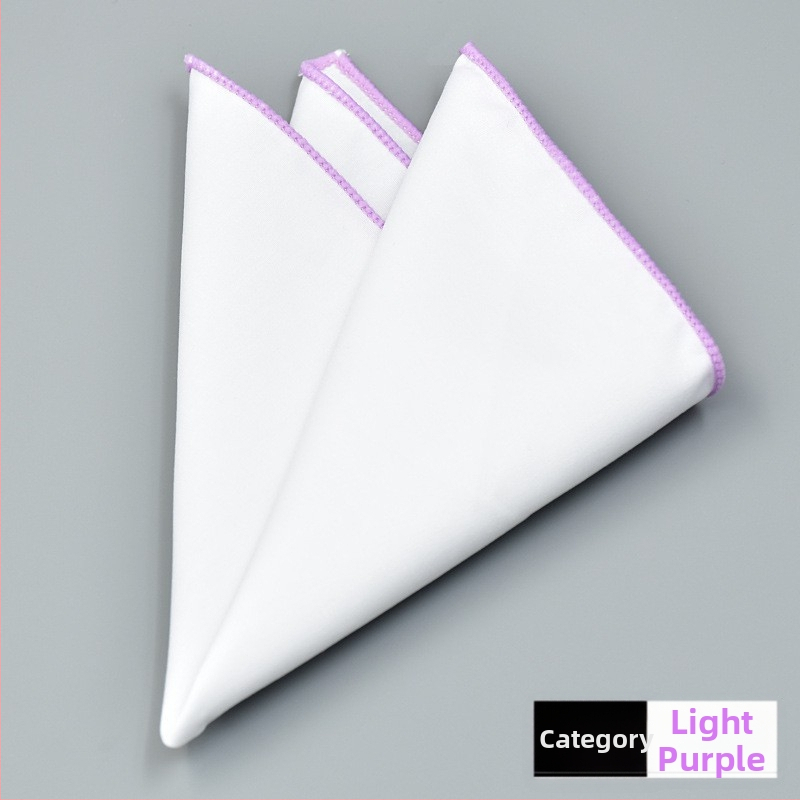 Kokvilnas kabatas lakatiņš uzvalkam, monohromatisks raksts, Jacquard audums, kokvilnas odere